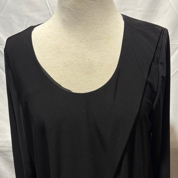 MarlaWynne Elegant Black Long Sleeve Dress - Picture 2 of 9